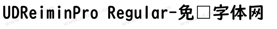 UDReiminPro Regular字体转换